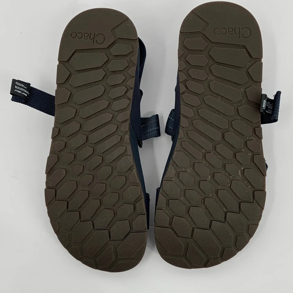 Chaco Lowdown lug sandal shoe strappy comfort navy blue outdoor hiking men 9